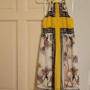 Printed halter dress
